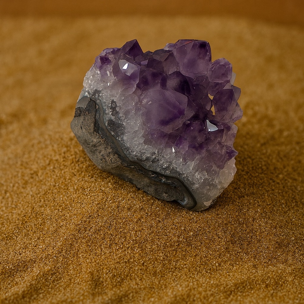 natural amethyst crystal cluster